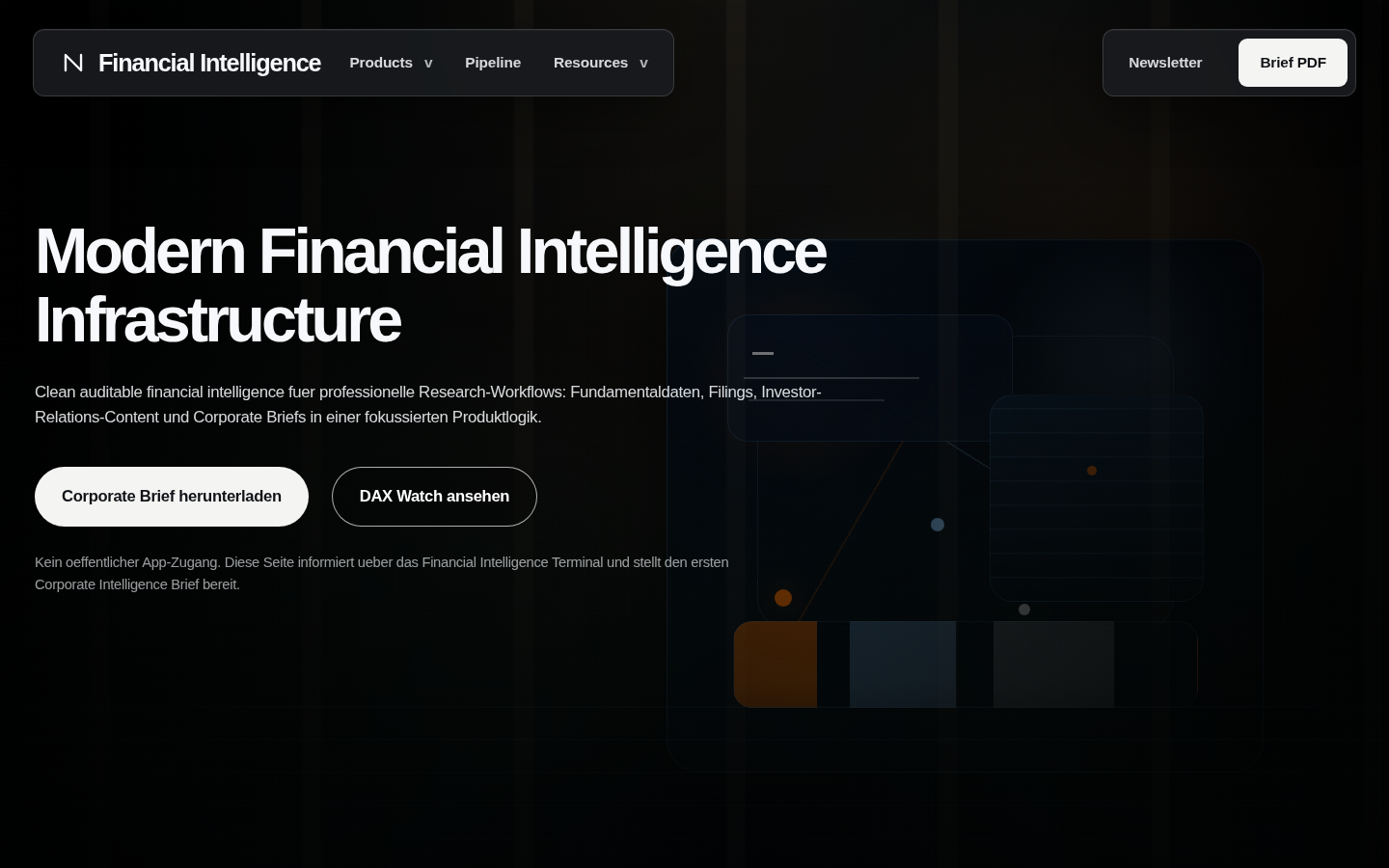 NATHAN Financial Terminal interface