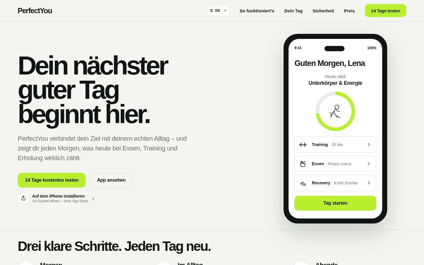 PerfectYou product page