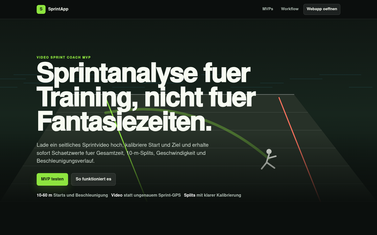 Sprint video analysis product page